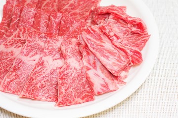 牛肉の各部位盛り合わせ、焼肉用