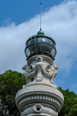 Fototapeta na wymiar Antique lighthouse in Rome, Italy