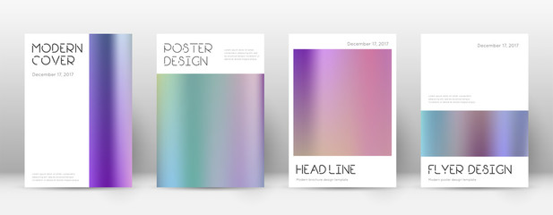 Fototapeta premium Flyer layout. Minimal sublime template for Brochur