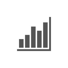 Bar chart graphic icon design template