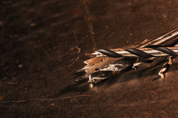 drill bits detail on metal