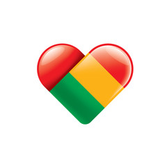 Mali flag, vector illustration on a white background.