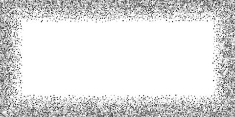 Silver glitter luxury sparkling confetti. Scattere