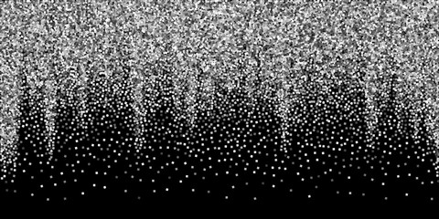 Silver glitter luxury sparkling confetti. Scattere