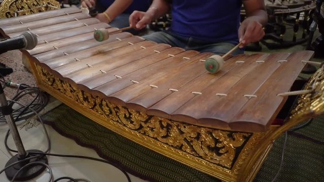 Traditional Thai musical instruments "Xylophone"