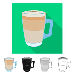 Vector design of drink and bar icon. Set of drink and party vector icon for stock.