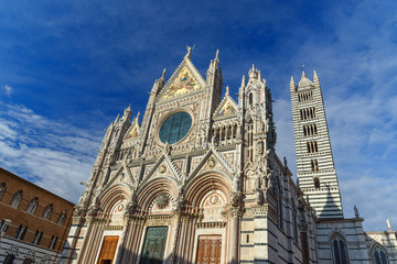 Fototapeta na wymiar Siena Cathedral Santa Maria Assunta, Duomo di Siena. Italy