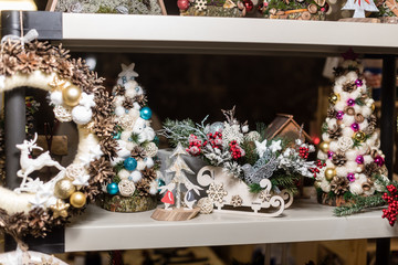 Accessories for decorating New Year holidays and Christmas