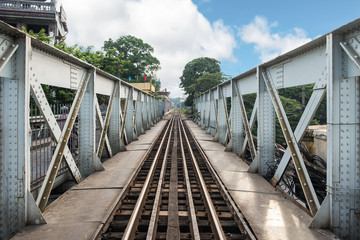 Fototapeta na wymiar Architecture ancient train railway history of Long Bian