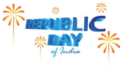 Creative Poster, Banner or Flyer for Republic Day of India 26 January celebration with modern design