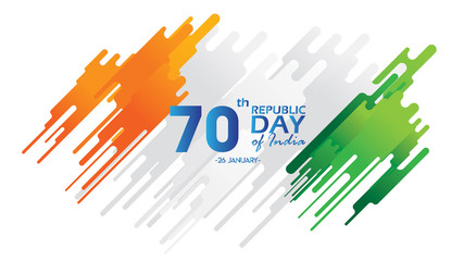 Creative Poster, Banner or Flyer for Republic Day of India 26 January celebration with modern design