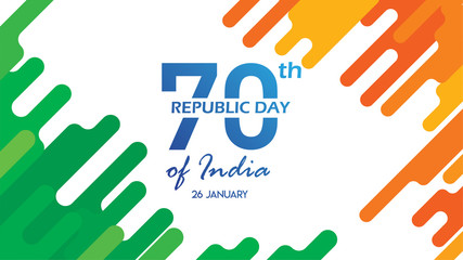Creative Poster, Banner or Flyer for Republic Day of India 26 January celebration with modern design