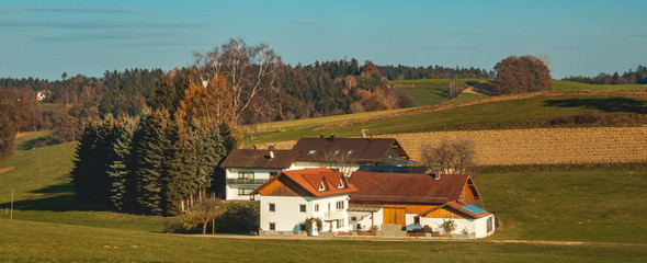 Beautiful autumn view in the Rottal-Bavaria-Germany