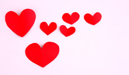 Heart shape on Valentine's Day.