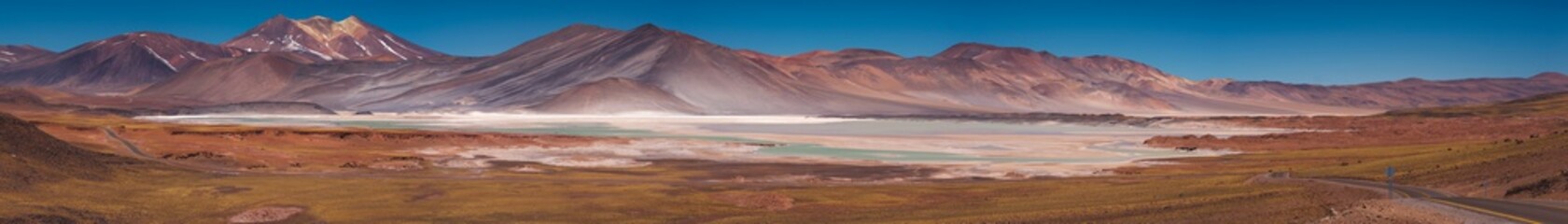 Wide angle panorama of Salar de Talar