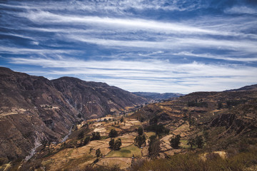 Beautiful Peruvian mountain landscape