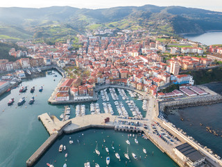 fishing town of bermeo at basque country