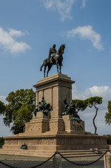 Monument to Giuseppe Garibaldi in Rome on Terrazza del Gianicolo