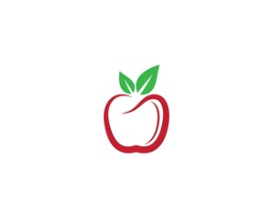 Apple  logo template vector  icon illustration