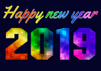 Welcome 2019 illustration vector