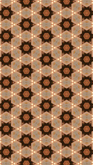 Ornate geometric pattern and abstract colored background