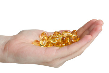 Fototapeta premium Fish oil pills