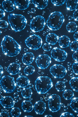 Air bubbles in the water, macro photography