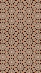 Ornate geometric pattern and abstract colored background