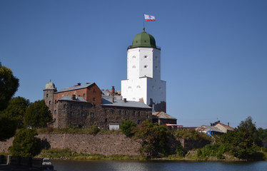 Fototapeta na wymiar castle in Viborg Russia