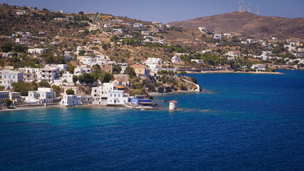 Paysage grec ce l'ile e Leros en grece