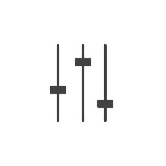 Settings bars vector icon. filled flat sign for mobile concept and web design. Preferences switcher simple solid icon. Symbol, logo illustration. Pixel perfect vector graphics