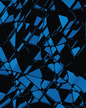 3D Abstract Futuristic Background