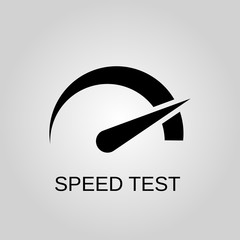 Speed test icon. Speed test concept symbol design. Stock - Vector illustration can be used for web.