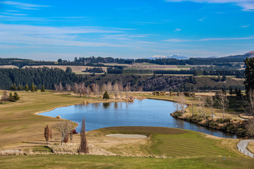 Golf course in Canterbury, New Zealand