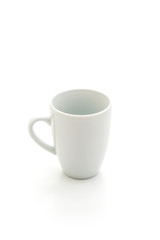white mug on white background