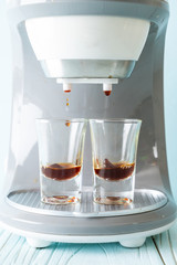 coffee maker machine making coffee