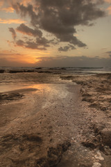 Sunset at Palmachim beach