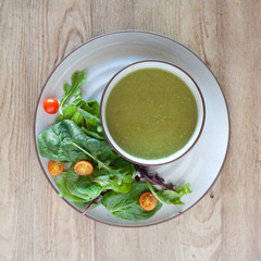 Broccoli Soup and Salad