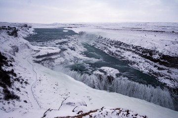 Golden Circle Gullfoss Wasserfall Island