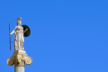 Statue of Athena in front of the University of Athens