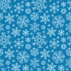 Christmas seamless doodle pattern