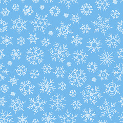 Christmas seamless doodle pattern