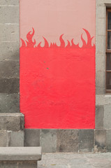 wall decor; flames