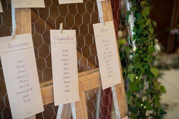 Décoration de table de mariage