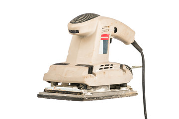 Electric grinding tool on a white background. Isolated.