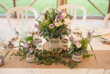 Décoration de table de mariage