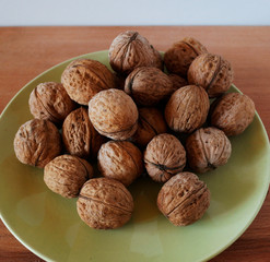 Walnuts in the peel