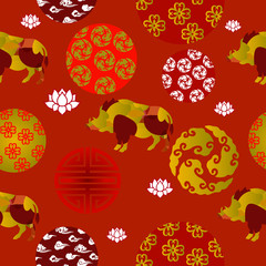 Chinese New Year Seamless Patern