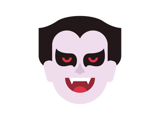 Vampire vector on a white background