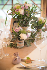 Décoration de table de mariage